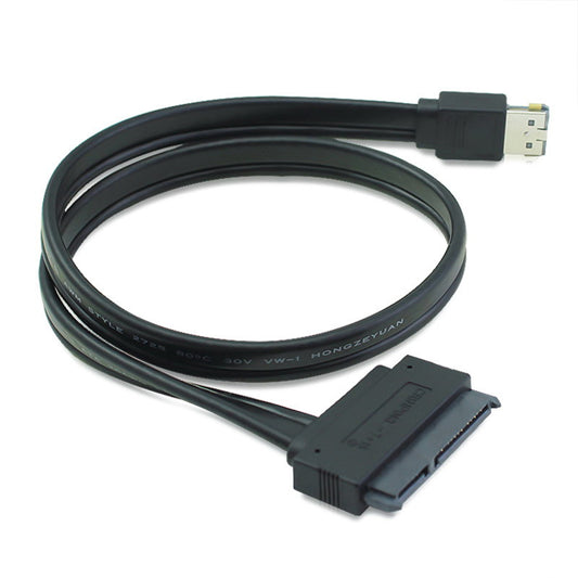 CY 50cm Dual Power 12V and 5V eSATAp Power ESATA USB 2.0 combo to 22Pin SATA cable for 2.5" 3.5" Hard Disk Drive SA-009