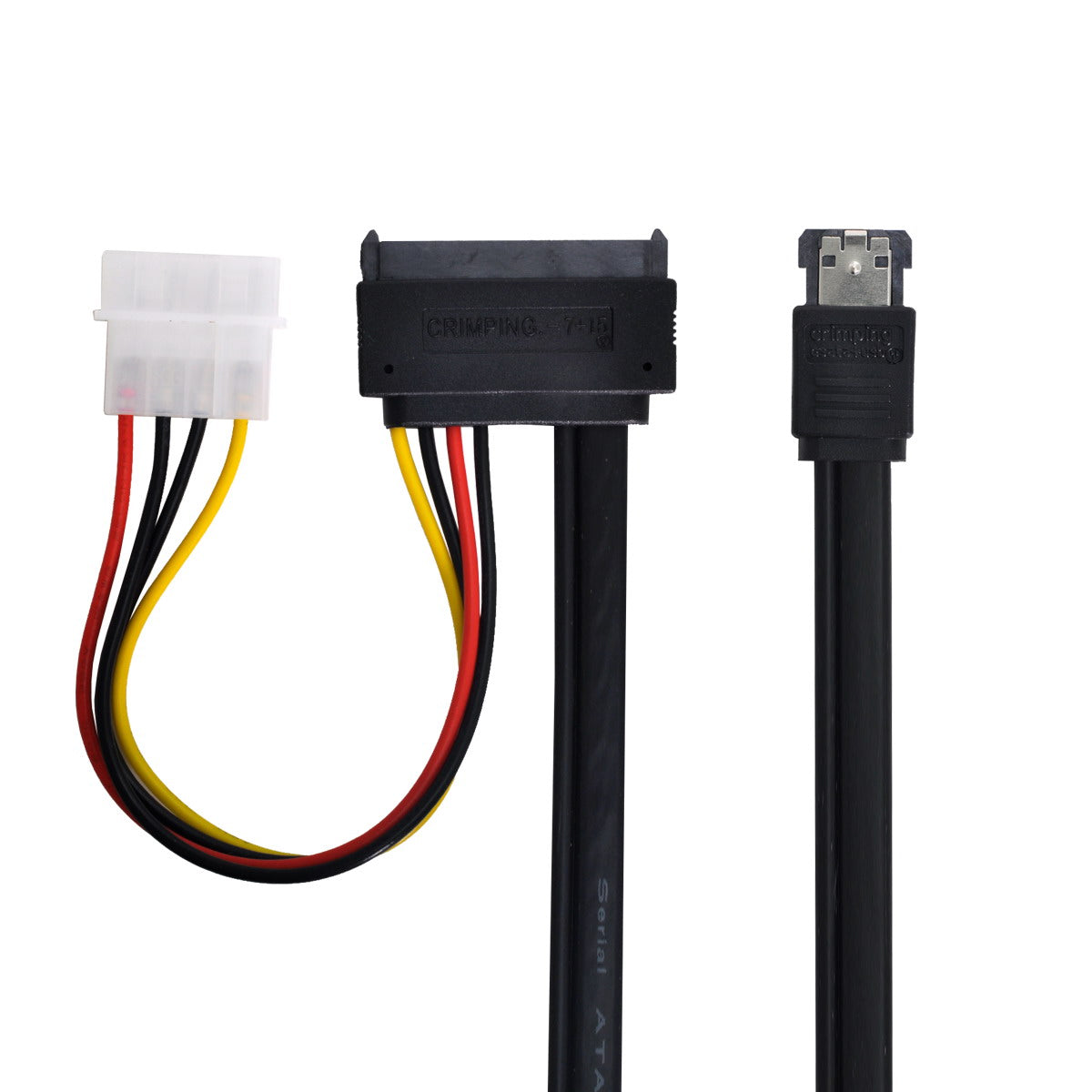 CY 50cm eSATAp Power ESATA Combo to SATA 22pin IDE 4pin 5V 12V for 3.5" 2.5" Hard Disk Data Cable SA-087