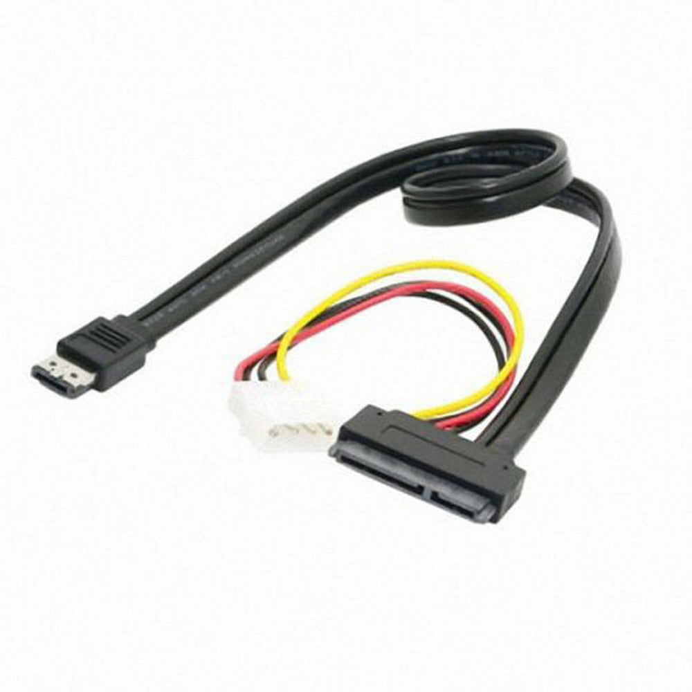 CY 50cm eSATAp Power ESATA Combo to SATA 22pin IDE 4pin 5V 12V for 3.5" 2.5" Hard Disk Data Cable SA-087