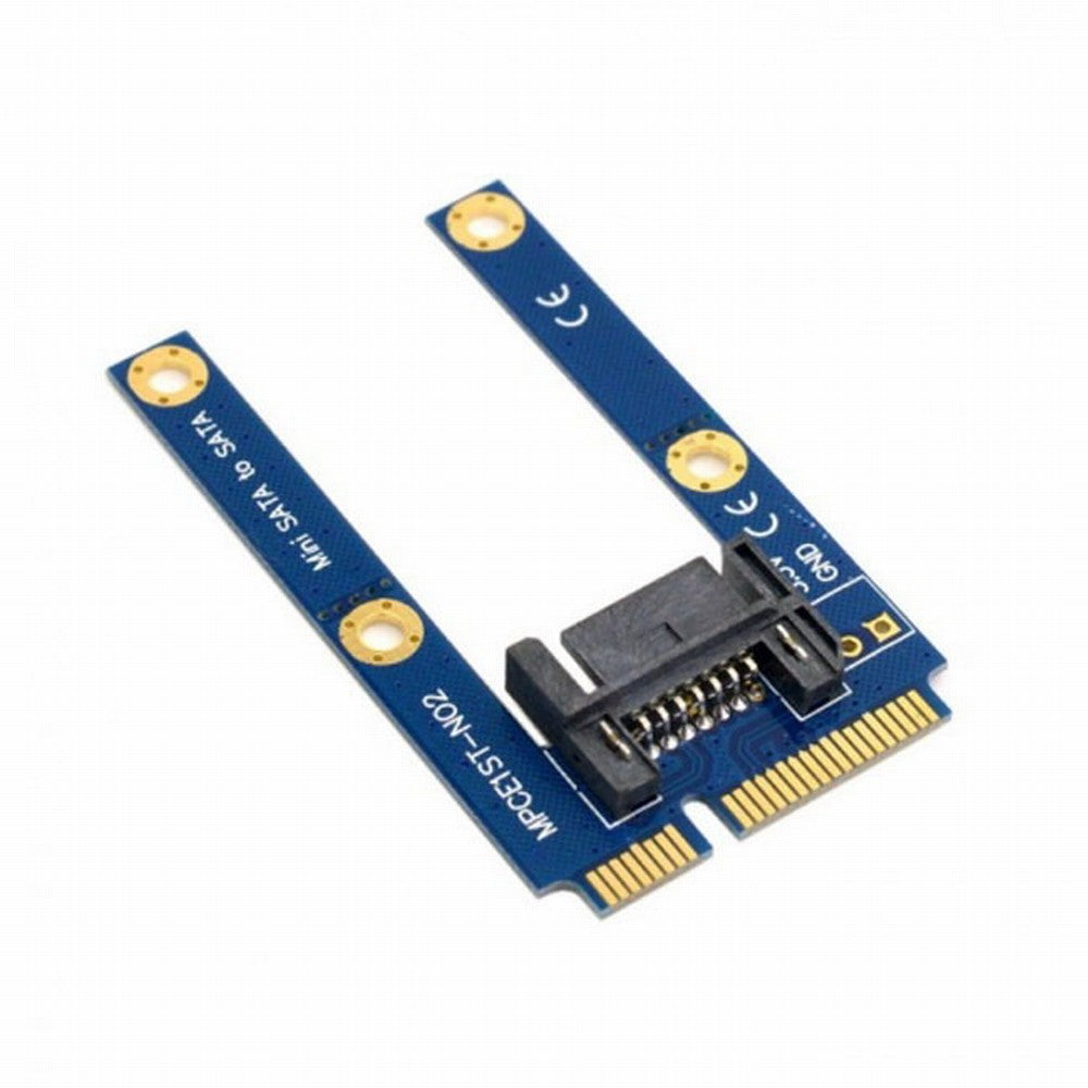 CY 50mm Mini PCI-E mSATA SSD to Flat SATA 7pin Hard Disk Drive PCBA Extension Adapter SA-090