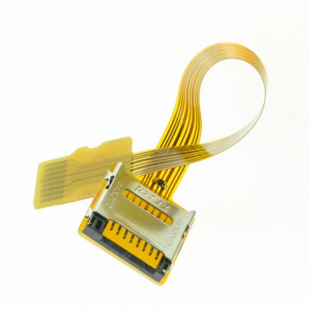 CY Micro SD TF Memory Card Kit Male to Female Extension Soft Flat FPC Cable Extender 10cm EP-077