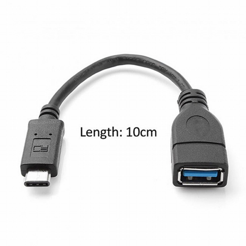 CY Reversible Design USB 3.0 3.1 Type C Male Connector to A Female OTG Data Cable for Tablet Mobile Phone UC-200-BK