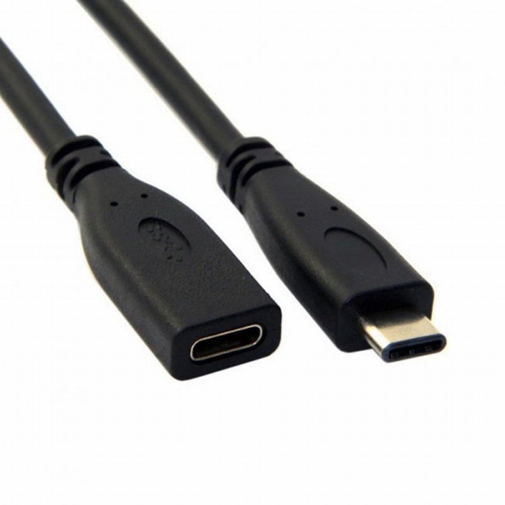 CY USB-C USB 3.1 Type C Male to Female Extension Data Cable for Laptop Macbook Tablet Mobile Phone 2m UC-218-BK-2.0M