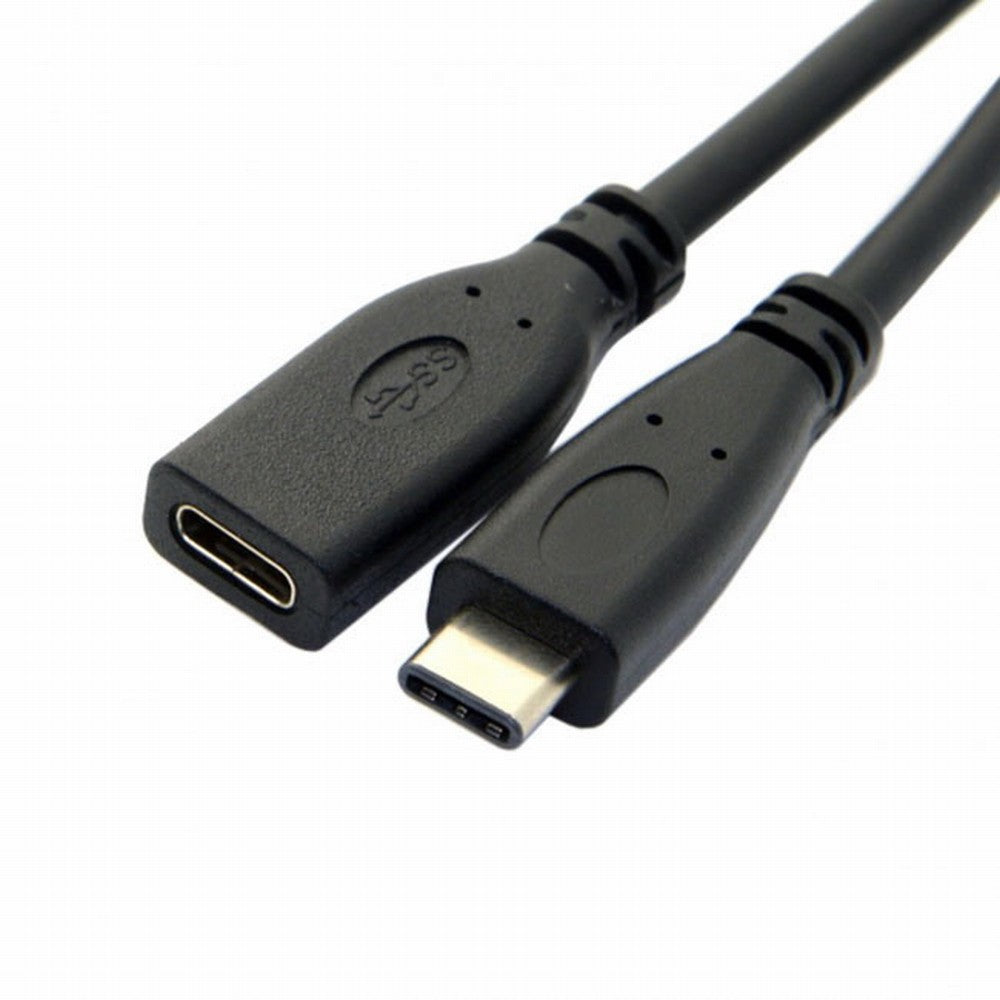 CY USB-C USB 3.1 Type C Male to Female Extension Data Cable for Macbook Tablet Mobile Phone 20cm UC-218-BK-0.2M