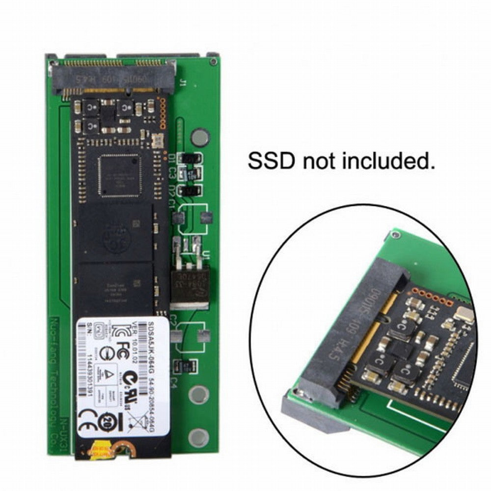 CY SATA 22P 7+15 to MSATA Mini PCI-E PCBA Assembly only for UX31 UX21 XM11 SSD Solid State Disk SA-084