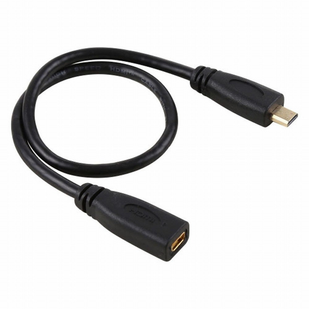 CY HDMI 1.4 D Type Micro HDMI Male to Micro HDMI Female M/F Extension Cable 30cm HD-089