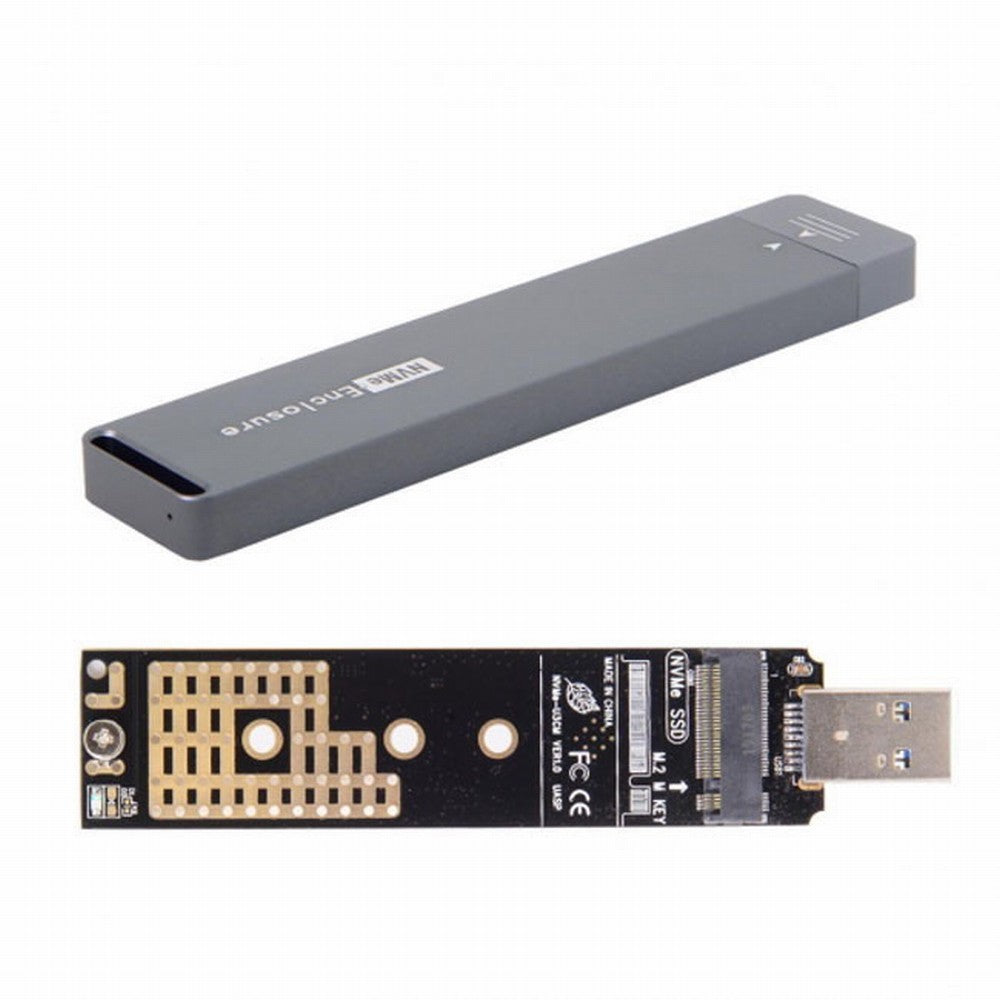 CY USB 3.0 to NVME M-key M.2 NGFF SSD External PCBA Conveter Adapter RTL9210 Chipset with Case U3-017