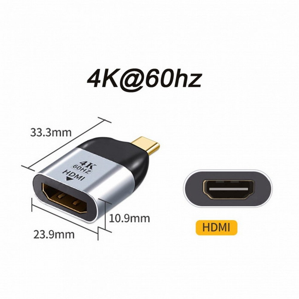 CY USB-C Type C to HDMI Converter HDTV Adapter 4K 60hz 1080p for Tablet Phone Laptop UC-220-HDF