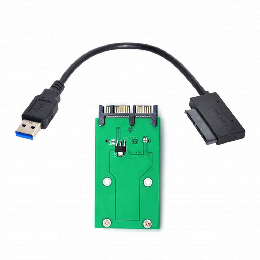 CY USB 3.0 to mSATA 50Pin SSD 1.8" Micro SATA 7+9 16pin Adapter Add on Cards PCBA SA-119+U3-068