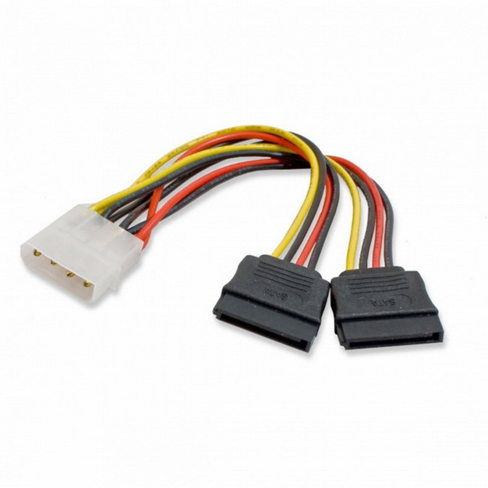 CY IDE to Dual SATA II 15pin Y Splitter 10cm Hard Disk Power Supply Extension Cable SA-056