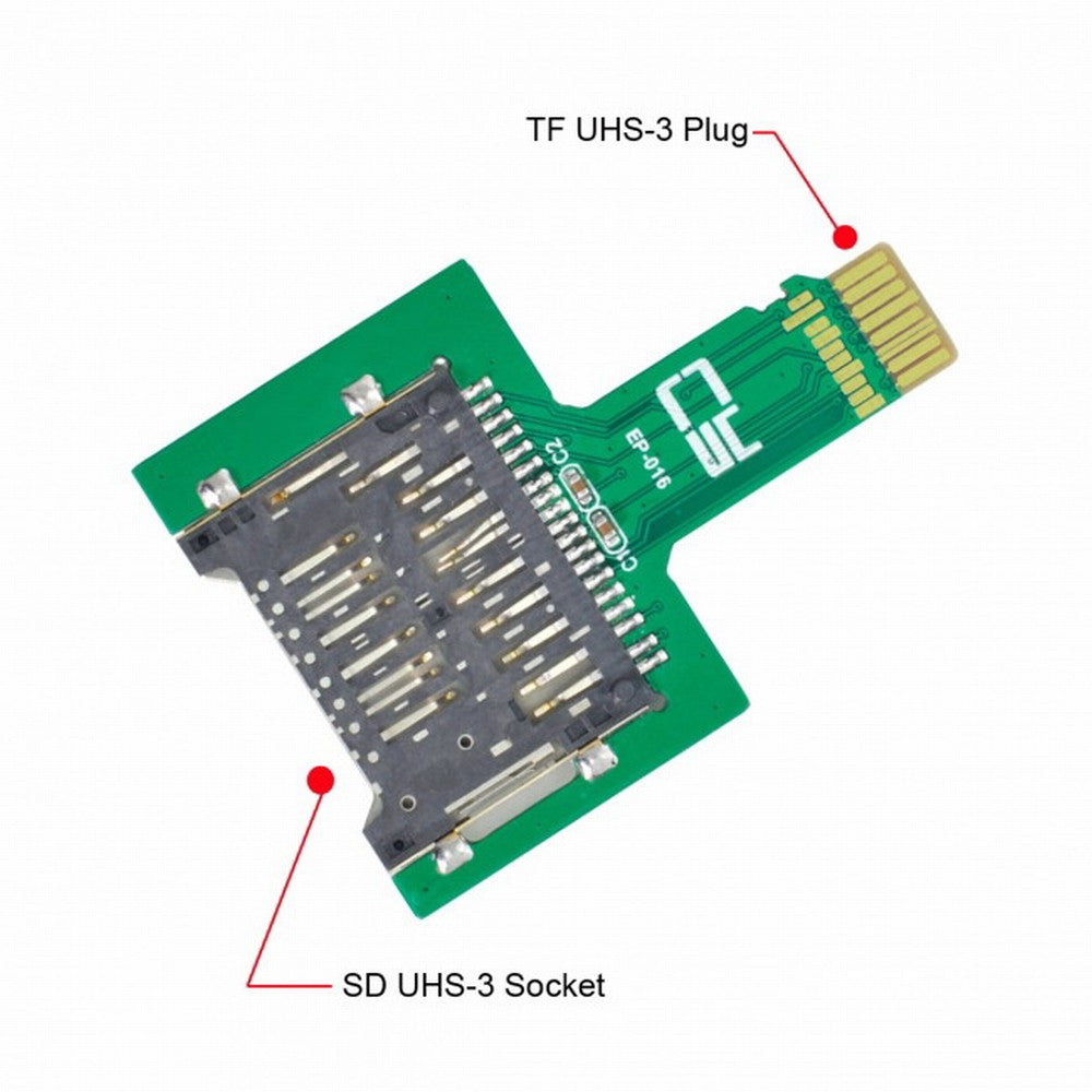 CY TF Micro SD Male Extender to SD Card Female Extension Adapter PCBA SD/SDHC/SDXC UHS-III UHS-3 UHS-2 EP-016