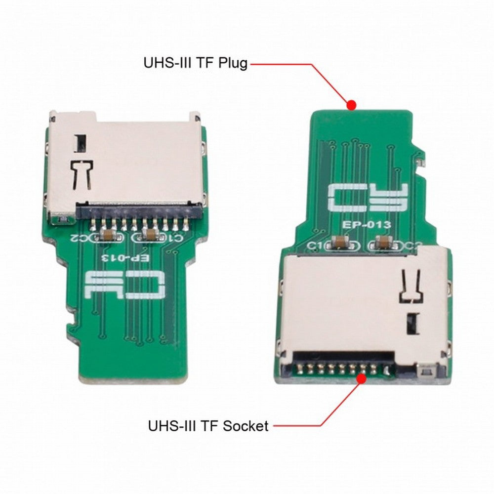 CY TF Micro SD Male Extender to TF Card Female Extension Adapter PCBA SD/SDHC/SDXC UHS-III UHS-3 UHS-2 EP-013