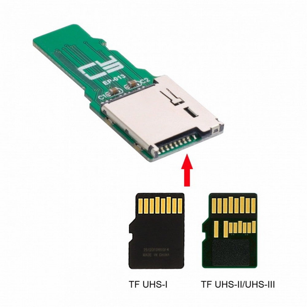 CY TF Micro SD Male Extender to TF Card Female Extension Adapter PCBA SD/SDHC/SDXC UHS-III UHS-3 UHS-2 EP-013