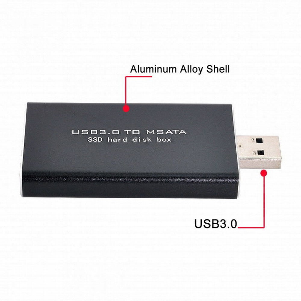 CY Mini PCI-E mSATA to USB 3.0 External SSD PCBA Conveter Adapter Pen Driver Card with Case U3-034