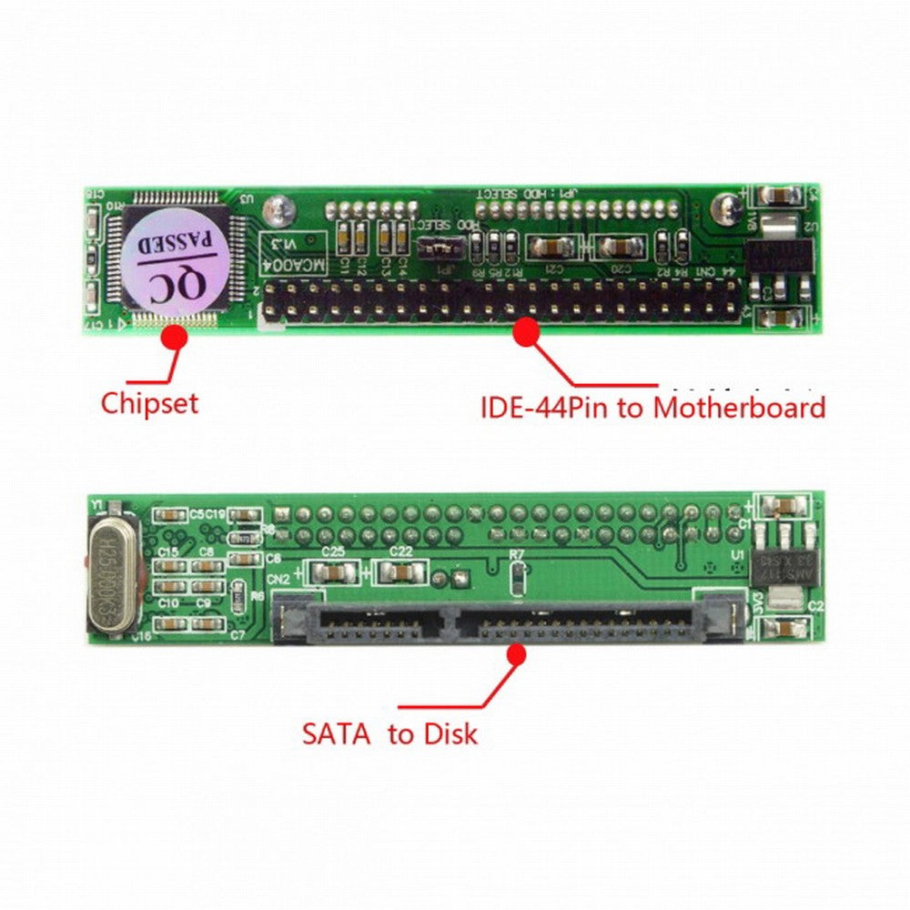 CY SATA Female to IDE 44Pin Converter Adapter PCBA for Laptop 2.5" Hard Disk Drive EP-045