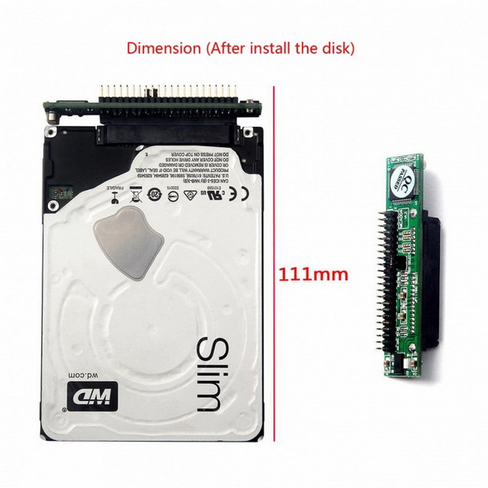 CY SATA Female to IDE 44Pin Converter Adapter PCBA for Laptop 2.5" Hard Disk Drive EP-045