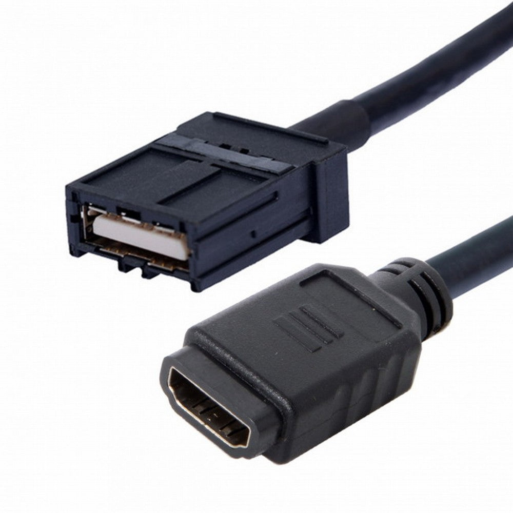 CY High Speed HDMI 1.4 Type E Male to Type A Female Video Audio Cable 0.3m Automotive Connection System Grade Connector HD-102