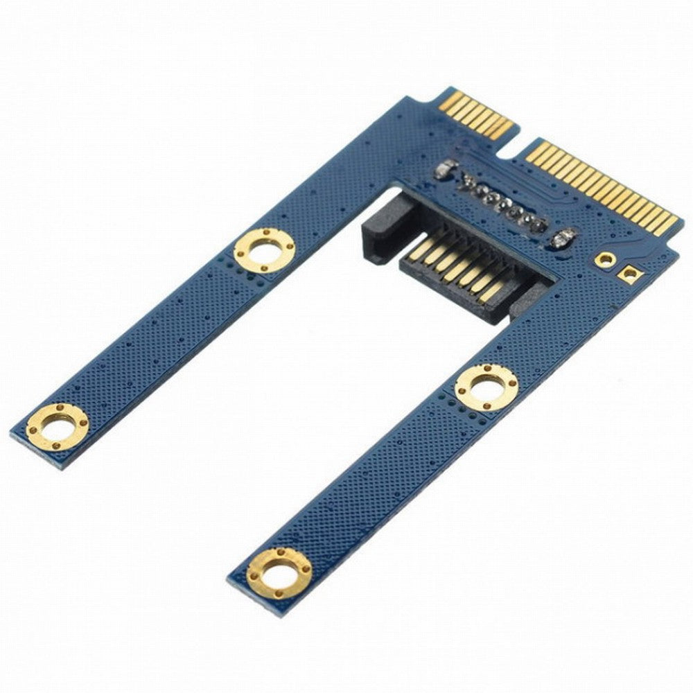 CY 50mm Mini PCI-E mSATA SSD to Flat SATA 7pin Hard Disk Drive PCBA Extension Adapter SA-090