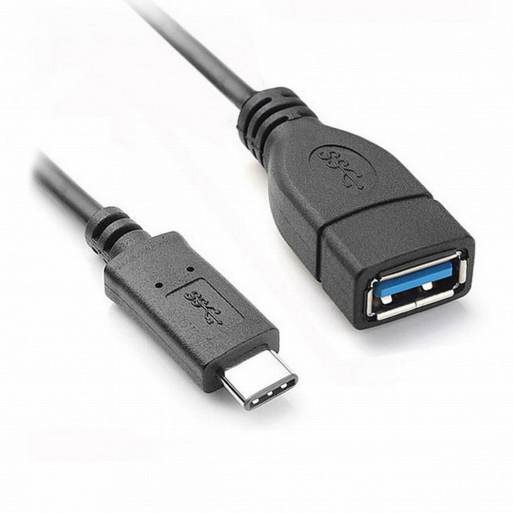 CY Reversible Design USB 3.0 3.1 Type C Male Connector to A Female OTG Data Cable for Tablet Mobile Phone UC-200-BK