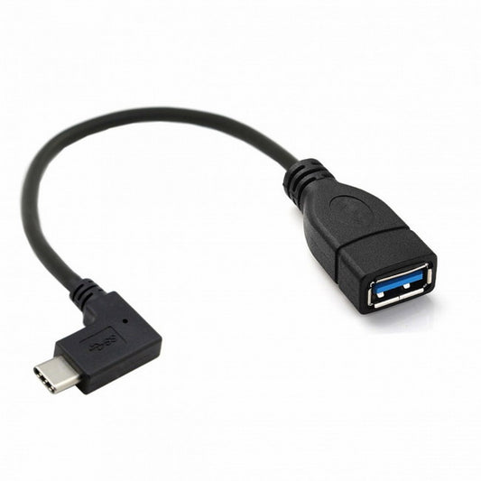 CY 90 Degree Right Angled USB-C USB 3.1 Type C Male to A Female OTG Data Cable for Tablet Phone UC-200-RI