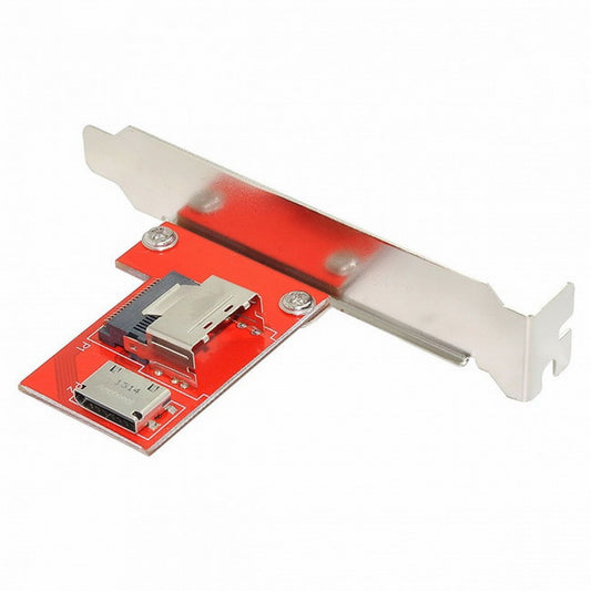 CY PCI-Express 4.0 Mini SAS SFF-8087 to Oculink SFF-8611 SFF-8612 PCBA Female Adapter With Bracket SF-041