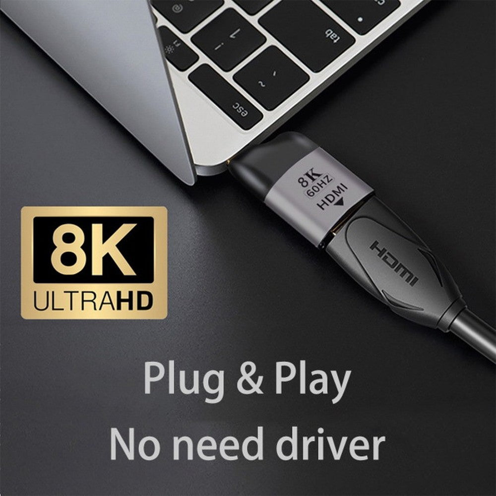 CY USB4 USB-C Type-C Source to Female HDMI 2.1 Display 8K 60HZ UHD 4K HDMI Male Monitor Adapter UC-220-H8K