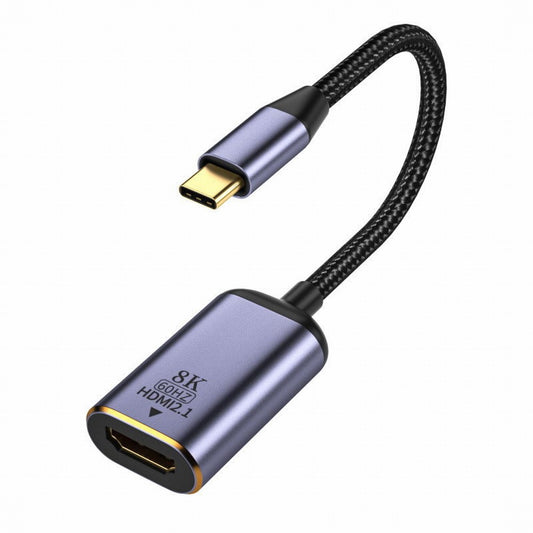 CY USB4 USB-C Type-C Source to Female HDMI 2.1 Cable Display 8K 60HZ UHD 4K HDMI Male Monitor UC-006-H8K