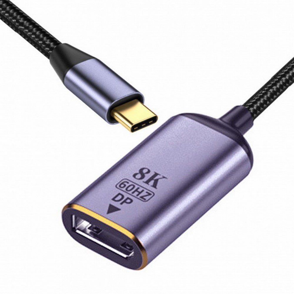 CY USB4 USB-C Type-C Source to Displayport DP Female Cable Display 8K 60HZ UHD 4K Monitor Displays UC-006-D8K