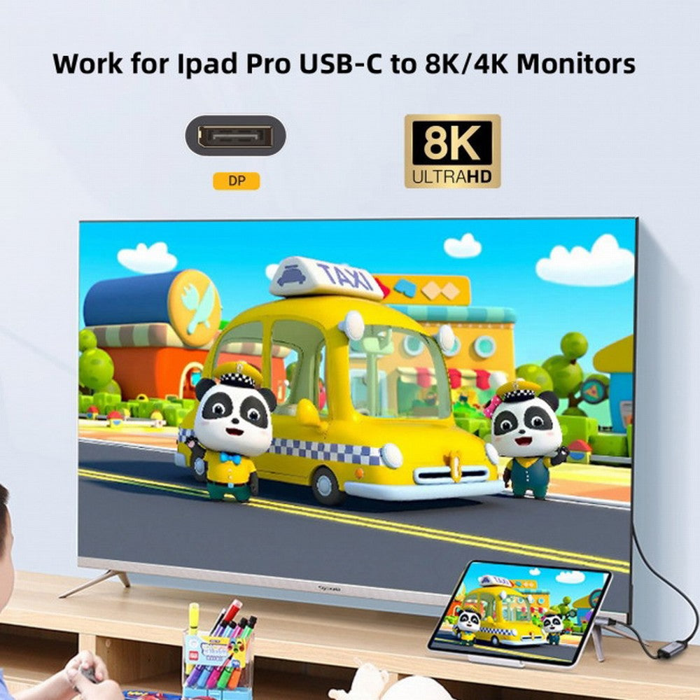 CY USB4 USB-C Type-C Source to Displayport DP Female Cable Display 8K 60HZ UHD 4K Monitor Displays UC-006-D8K