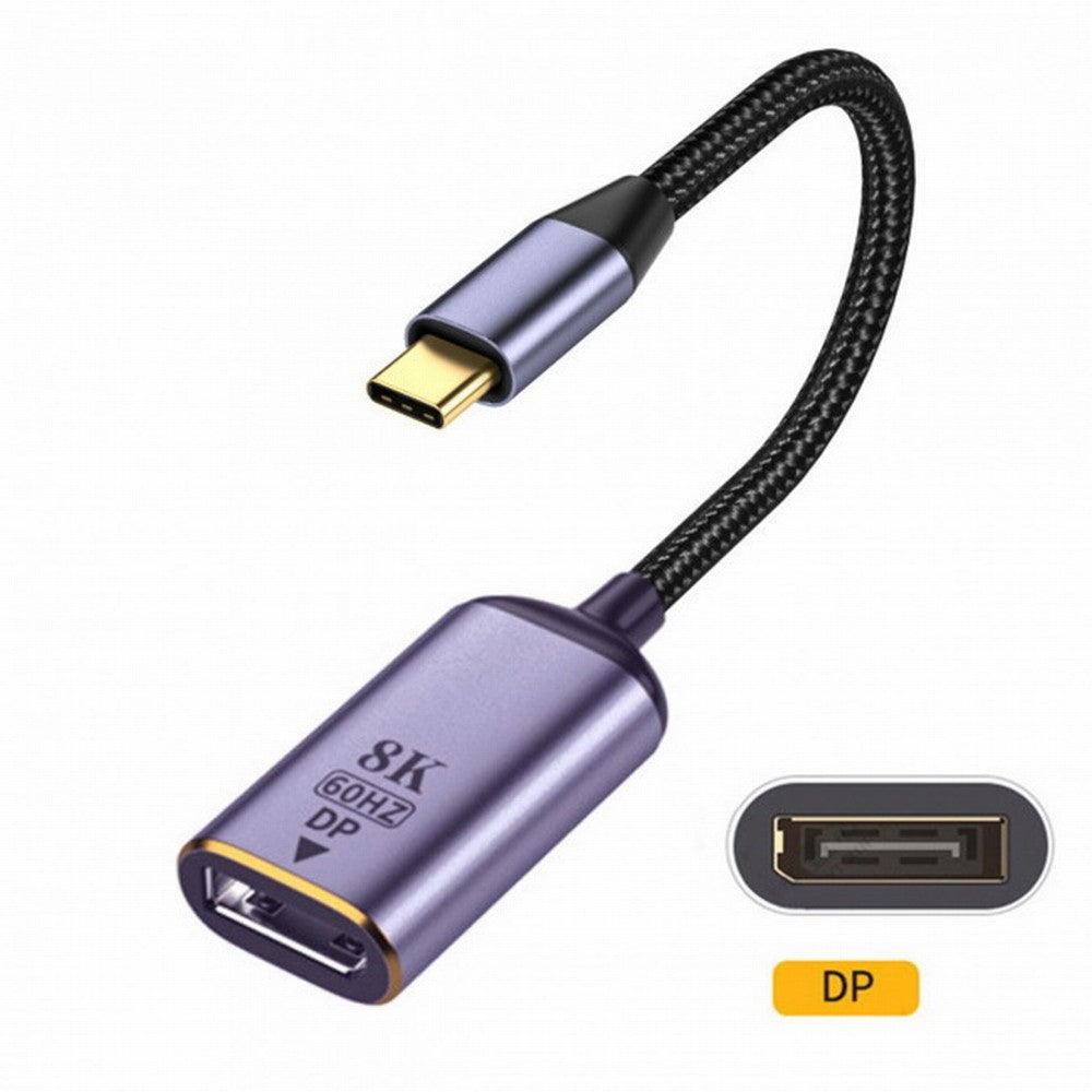 CY USB4 USB-C Type-C Source to Displayport DP Female Cable Display 8K 60HZ UHD 4K Monitor Displays UC-006-D8K