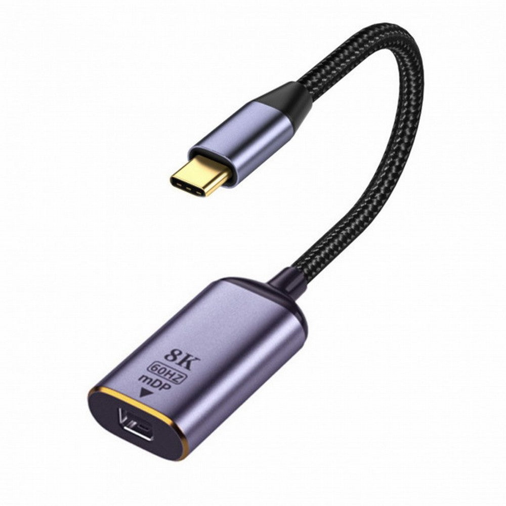 CY USB4 USB-C Type-C Source to MINI Displayport MINI-DP Female Cable Display 8K 60HZ UHD 4K Monitor Displays UC-006-M8K