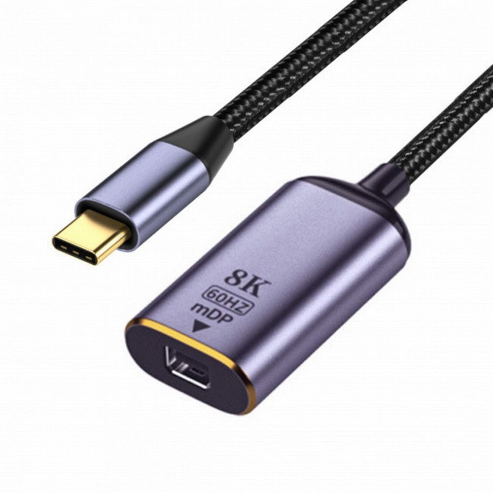 CY USB4 USB-C Type-C Source to MINI Displayport MINI-DP Female Cable Display 8K 60HZ UHD 4K Monitor Displays UC-006-M8K