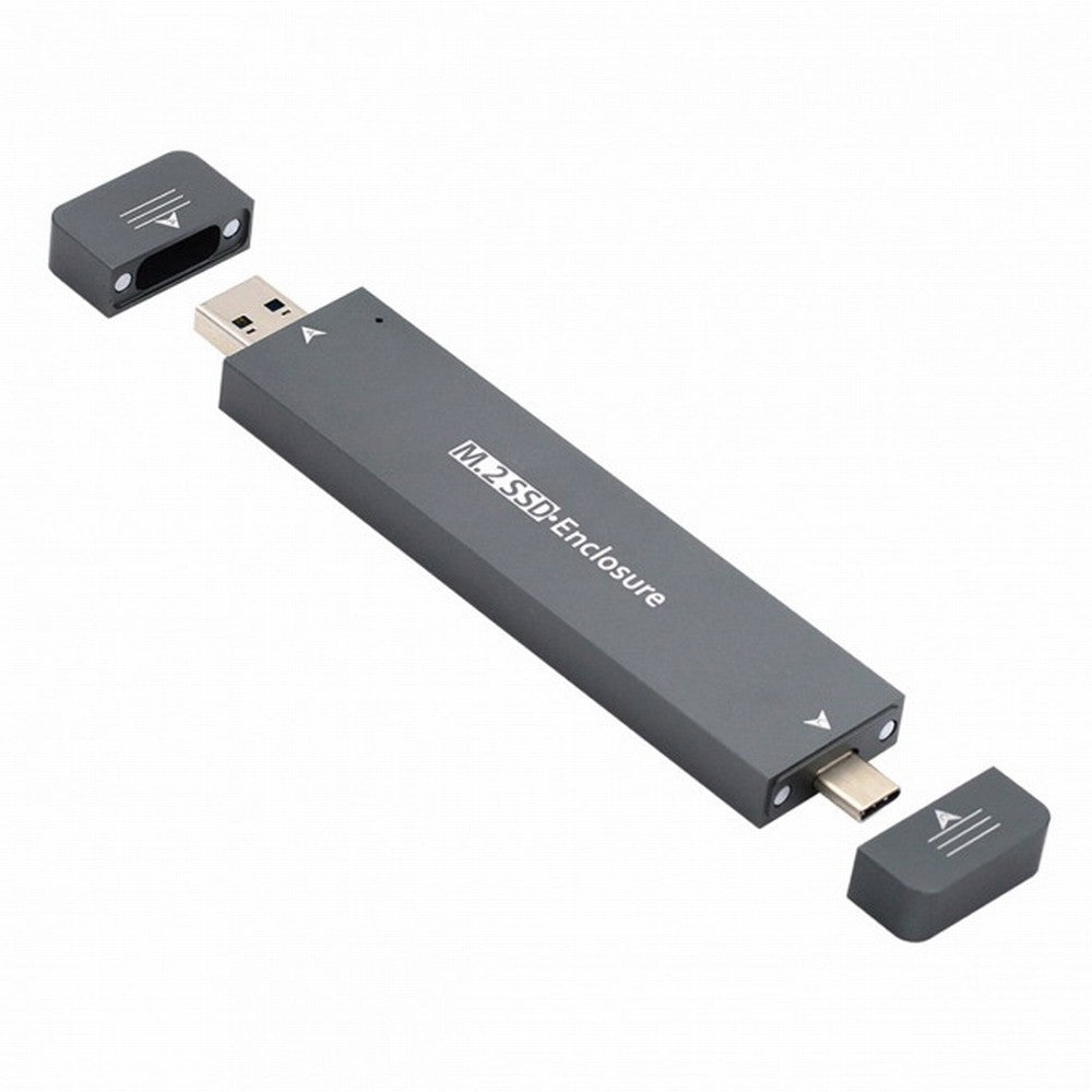 CY Combo Type-C USB3.0 to NVME M-key M.2 NGFF SATA SSD PCBA Case 2280/2242/2230mm Adapter RTL9210B Chipset UC-057-2280MM