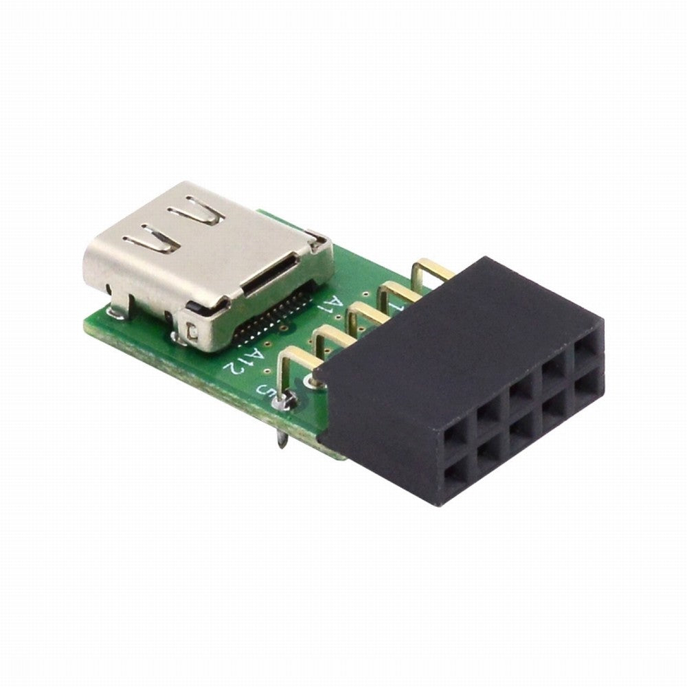 CY Single Port USB 3.1 Type C USB-C Female to USB 2.0 Motherboard 9pin 10pin Header Adapter PCBA 480Mbps UC-141-TC001