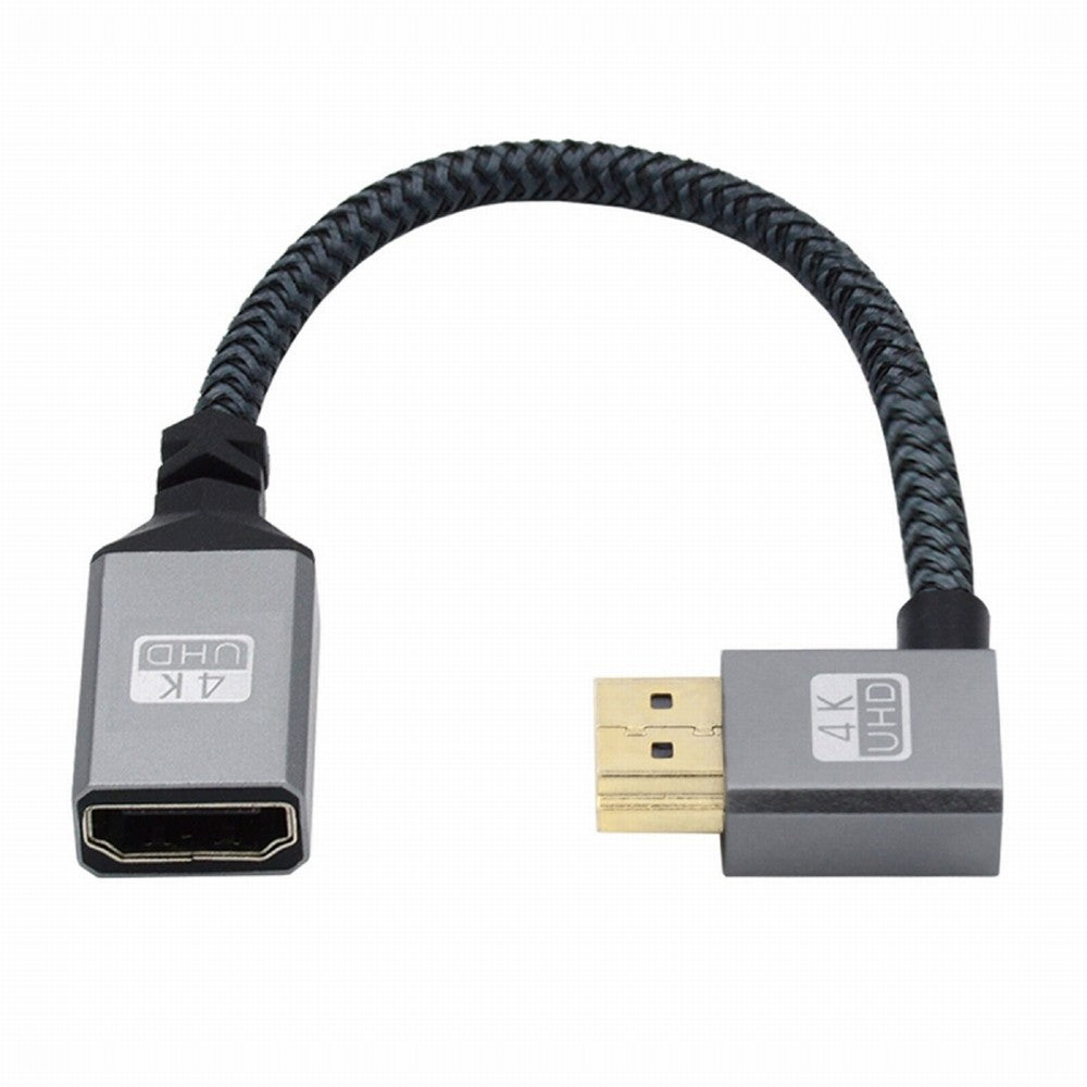 CY HDMI 1.4 Type A Male to A Female Extension Cable Left Angled 90 Degree Support HDTV 4K 60hz 3D HD-061-LE