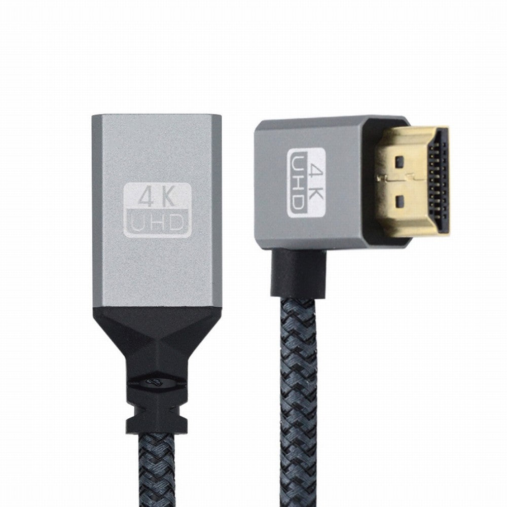 CY HDMI 1.4 Type A Male to A Female Extension Cable Left Angled 90 Degree Support HDTV 4K 60hz 3D HD-061-LE