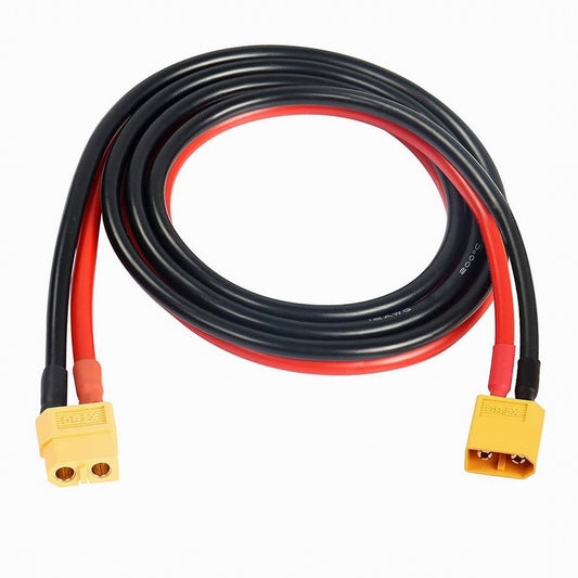 CY XT60 Male to Female 12AWG Extension Cable Connector for RC Battery Portable Power Station Solar Panel PW-052-MF