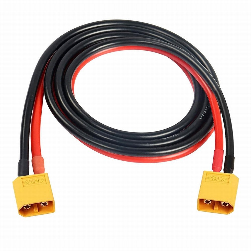 CY XT60 Male to Male 12AWG Extension Cable Connector for RC Battery Portable Power Station Solar Panel PW-052-MM