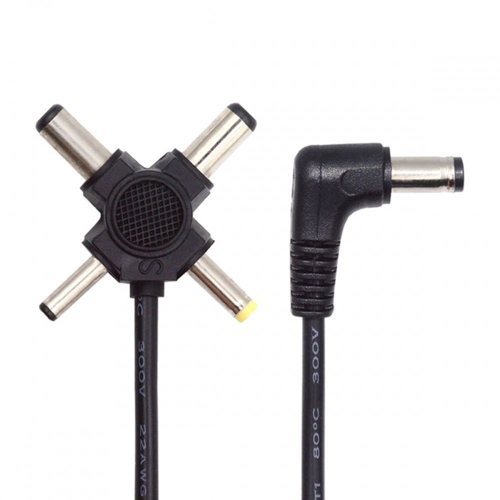 CY DC 5.5mm Plug to 4-in-1 DC 5V 5.5x2.5mm 5.5x2.1mm 4.0x1.7mm 3.5x1.3mm Power Plug Barrel Connector Charge Cable PW-010-DC