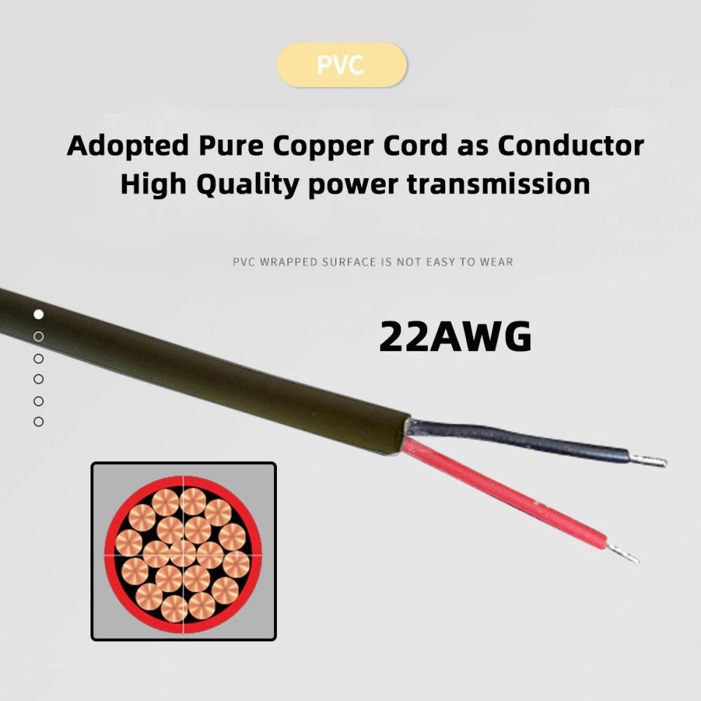 CY DC 5.5mm Plug to 4-in-1 DC 5V 5.5x2.5mm 5.5x2.1mm 4.0x1.7mm 3.5x1.3mm Power Plug Barrel Connector Charge Cable PW-010-DC