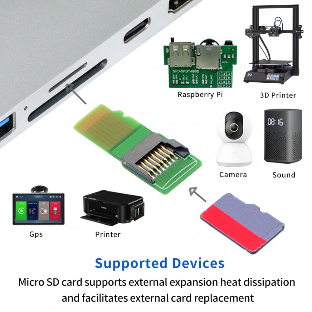 CY 5pcs/lot Micro SD TF Memory Card Kit Male to Female Extension Adapter Extender PCBA Reader for Car GPS Phone EP-033-5PCS