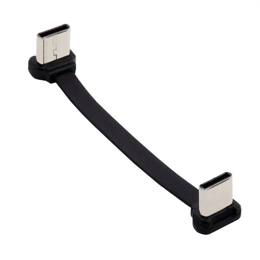 CY USB-C Type C to USB-C Ultra Slim Flat Power USB2.0 Data Cable Angled Connector 65W Fast Charge for Laptop Tablet Phone