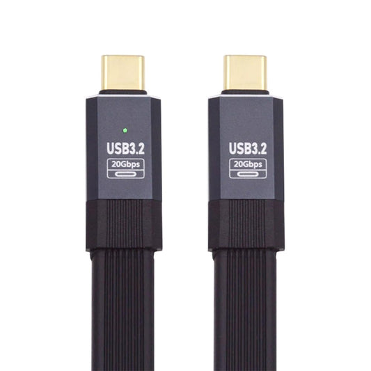 CY USB4 Cable 20Gbps Flat Slim FPC Cable with 100W and 8K@60Hz 5K@60Hz USB4.0 Compatible with Thunderbolt3/4